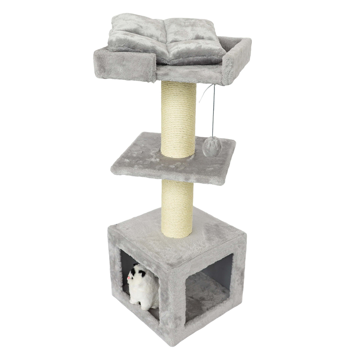 Small Cat Tree with Dangling Ball